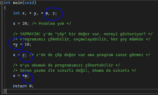 Visual Studio 2022 uyarılar